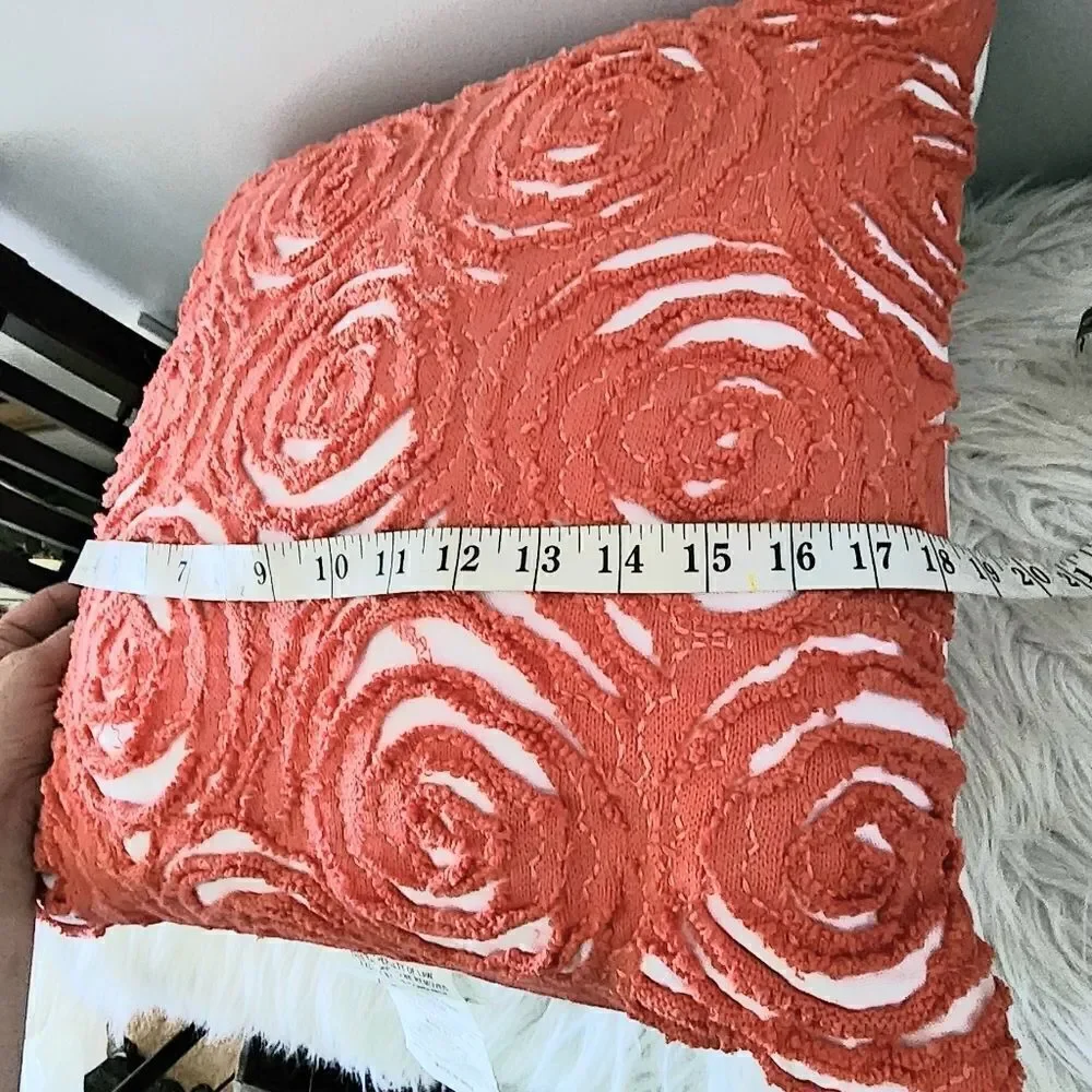 Pillowfort accent pillow coral color